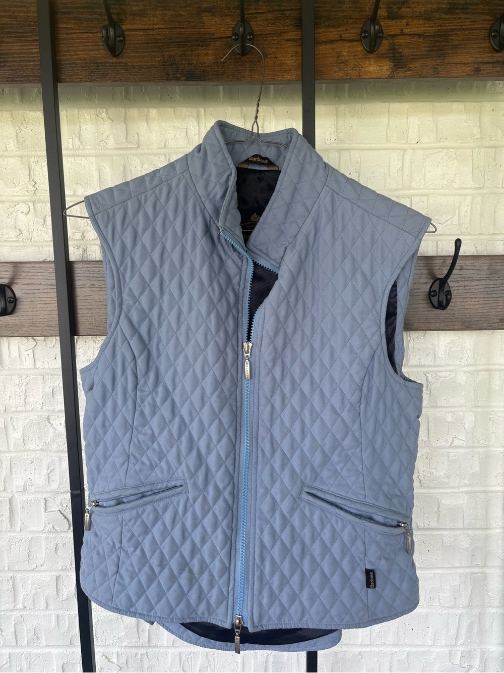 Barbour Light Blue Quilted Women's Vest